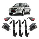 Kit Cinto Preto Gm Prisma Abdominal 3 Pontos Hastes Ld Le