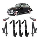 Kit Cinto Segurança Estático Fusca 3 Pontos Abdominal Fêmea