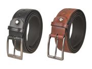 Kit Cinto Social Masculino Casual Couro