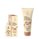 Kit Clareador Áreas Escuras Clinic Corpo Dourado Creme Esfoliante 100g e Sérum