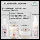 Kit Clareador Dolomita - Sabonete + Creme + Máscara + Esfoliante - 660ml