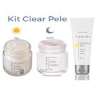 Kit Clareador Facial Dia Facial Noturno Micropeeling Clear Pele Abelha Rainha