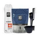 Kit Clareador Pó Descolorante Platinado 300g + Água Oxigenada 40V 900ml + Kit Preparo