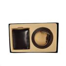 Kit Clase Couro Carteira e Cinto Social 173 2W - Café Kit Clase Couro Carteira e Cinto Social 173 2W - Café