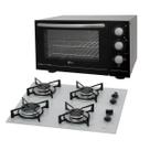 Kit Clássico Fischer: Forno Bancada Turbo 2.4 New e Cooktop a Gás 4B Branco Voltagem:220 Kit Clássico Fischer: Forno Bancada Turbo 2.4 New e Cooktop a Gás 4B Branco Voltagem:220