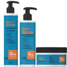 Kit Cless Efeito Glow Shampoo 250ml Condicionador 200ml Máscara 250g Brilho e Hidratação