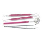 Kit Clínico Colorido - Golgran Kit com 1 Pinça Clínica + 1 Sonda Exploradora Oitavada