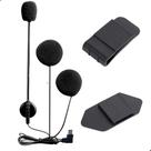 Kit Clip + Fone Microfone EJEAS USB-C Intercomunicador Capacete Moto V6 Pro+ Q8 Q7 MS20 V7 V4 Plus