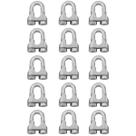 Kit Clips Grampo Para Cabo de Aço 5/8" 1,0007 (Com 15 unidades) - Nord