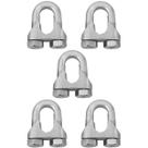 Kit Clips Grampo Para Cabo de Aço 5/8" 1,0007 (Com 5 unidades) - Nord