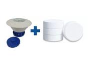 KIT Clorador Flutuante E 05 Pastilhas de Cloro