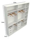 Kit Closet Armário Colmeia Cabideiro M61 (roupa, Sapateira)