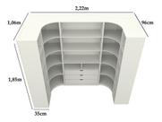Kit Closet Armário Colmeia Cabideiro M72 (expositor,roupa)