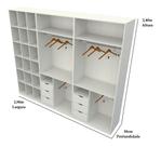Kit Closet Armário Colmeia Cabideiro M75 (roupa, Sapateira) Kit Closet Armário Colmeia Cabideiro M75 (roupa, Sapateira)
