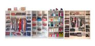 Kit Closet Armário Colméia Cabideiro Prateleira = 4 Armários Kit Closet Armário Colméia Cabideiro Prateleira = 4 Armários