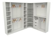 Kit Closet Loja Armário Colmeia Cabideiro Canto M8 Mdp