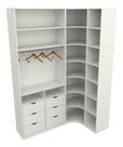 Kit Closet Loja Modulado Armário Colmeia Canto M84 100% Mdf