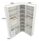 Kit Closet Loja Modulado Armário Colmeia Canto M87 100% Mdf