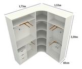 Kit Closet Modulado Armário Colmeia M82 (loja, Roupa)