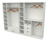 Kit Closet Ou Loja Armário Colmeia Cabideiro M15 Mdp