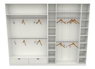 Kit Closet Ou Loja Armário Colmeia Cabideiro M33 Roupas Mdp
