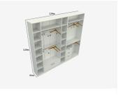 Kit Closet Ou Loja Armário Colmeia Cabideiro M69 100% Mdf Kit Closet Ou Loja Armário Colmeia Cabideiro M69 100% Mdf