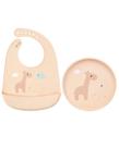 Kit Cloudy Buba Pratinho + Babador Girafa