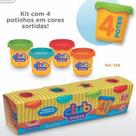 Kit Club Massa 04 potes Usual Brinquedos