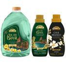 Kit Coala Lava Roupas Sol do Brasil e Amaciantes 1L Sol do Brasil e Chá Branco Limpeza e Perfume Duradouro