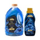 Kit Coala The Queen Lava Roupas Líquido 3L e Amaciante Concentrado 1L Limpeza e Perfume Duradouro
