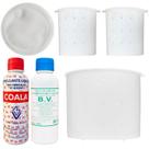 Kit Coalho Coala 200ml + Cloreto de Cálcio + 2 Formas Queijo Minas Frescal 500g + 1 Minas 1Kg + 1 Tela
