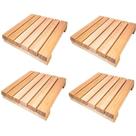 Kit Coberta Moderno Madeira Pinus 50x50cm Para Casas Kit Coberta Moderno Madeira Pinus 50x50cm Para Casas