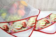 Kit Cobre Alimentos com 2 Peças - Maçã