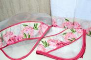 Kit Cobre Alimentos e Panos de Prato - Flores Pink