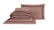 Kit Cobre Leito 4 Pçs Magnólia King Bordado Elegante