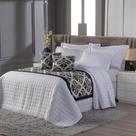 Kit Cobre Leito 400 Fios com Peseira e Capa de Almofada Decoração Quarto 6 Peças