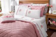 Kit Cobre Leito Athena Queen 7 Peças Floral Percal 200 Fios