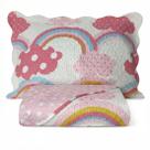 Kit Cobre Leito Bouti KazzaVip Solteiro Teen Microfibra 100% Poliéster Estampado Arco-Íris 2 peças Rosa Kit Cobre Leito Bouti KazzaVip Solteiro Teen Microfibra 100% Poliéster Estampado Arco-Íris 2 peças Rosa