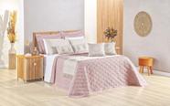 Kit Cobre Leito Cama Casal Queen 3 Peças Turin 180 Fios Estampado Sofisticado