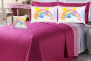 Kit Cobre Leito Casal 7 peças Dupla Face Infantil Juvenil Vários personagem