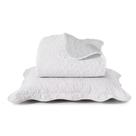 Kit Cobre Leito Casal Boutis Matelassê 03 Peças Lisa Santista - Branco