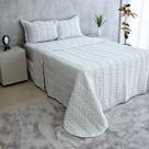 Kit Cobre Leito Casal Cama Super King 3 Peça Colcha Matelado