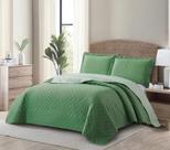 Kit Cobre Leito Casal com 2 Porta Travesseiro Matelassê Appel Home Verde Real