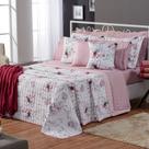 Kit Cobre Leito Casal King Top Line Estampado 3 Peças 180 Fios Malta