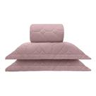 Kit Cobre Leito Casal Malha 100% Bambu Natural Buettner 3Pçs
