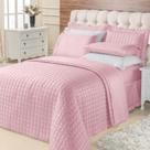 Kit Cobre Leito Casal Queen Top Line 3 Peças 180 Fios Rosê
