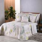 Kit Cobre Leito Casal Queen Top Line Estampado 3 Peças 180 Fios Natives