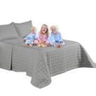 Kit Cobre Leito Casal Soft Dupla Face Matelado 3 Peças