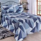 Kit Cobre Leito Casal Super King Bella Piquet 03 Peças- Marinho