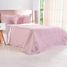 Kit Cobre Leito Casal Ultra Lisse Lisa New 210x230cm Rosa Bruma